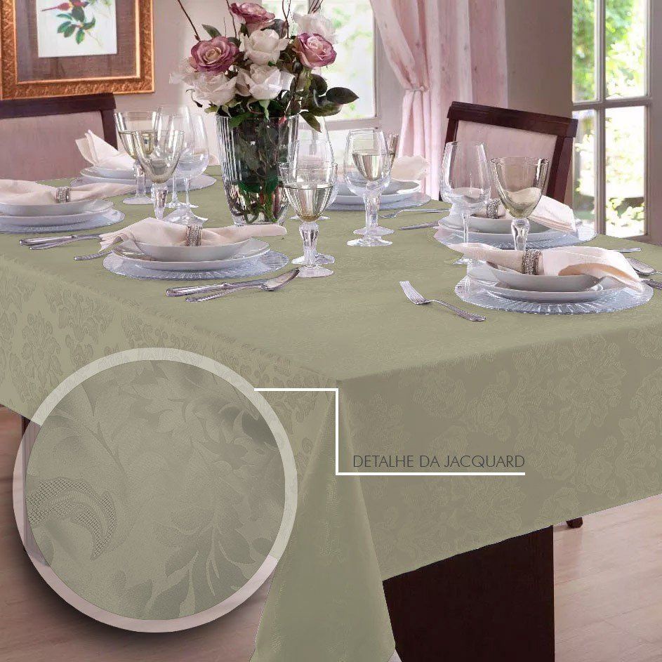 Detalhes do Toalha de mesa Jacquard 6 Lugares | Admirare