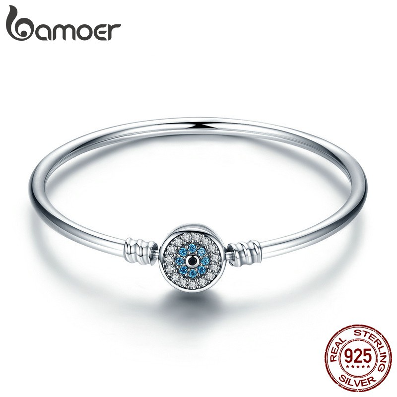 Bamoer Pulseira De Prata Esterlina 925 Com Olhos Mau em Oferta na Shopee