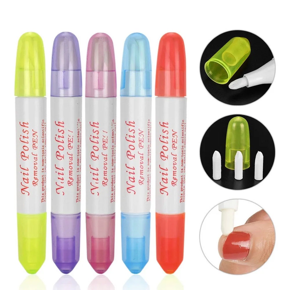 2 Canetas Removedora De Esmalte porta  Acetona/Removedor + 3 Refil em Oferta na Shopee