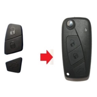 Botão Borracha da Chave Canivete Fiat Stilo Punto Idea Linea 2 e 3 Botoes Carcaça em Oferta na Shopee