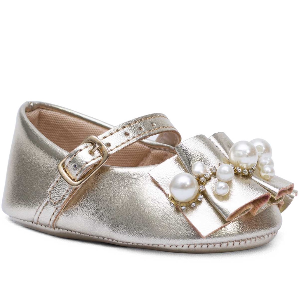 Sapatilha Infantil Menina Bebê Sapatinho Recém-nascido 01.06 em Oferta na Shopee
