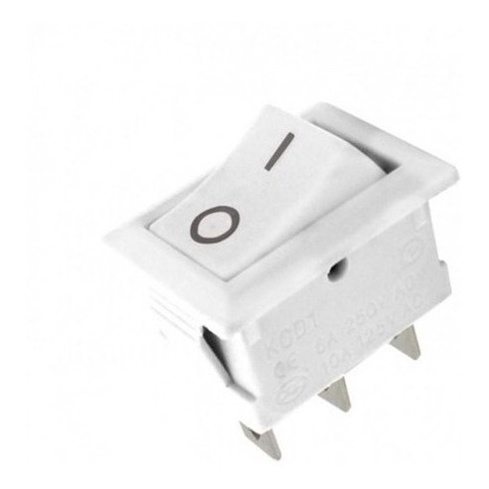 100 Peças - Chave Gangorra Branca 2 Posições Kcd1-102 3t