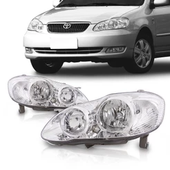 Farol Corolla E Fielder 2003 2004 2005 2006 2007 Foco Duplo Cromado