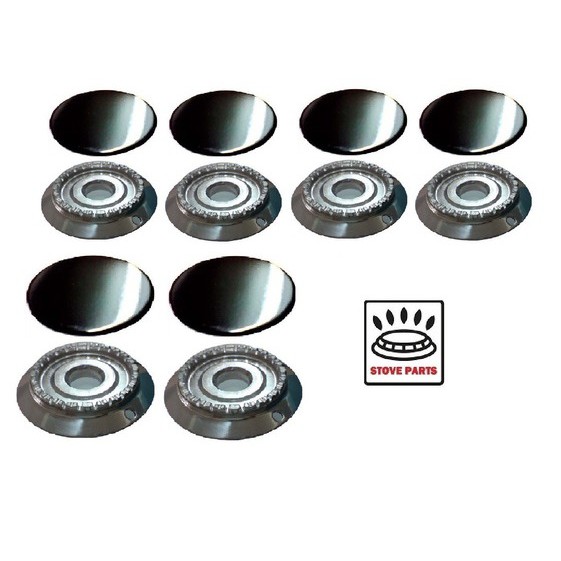 Kit Fogão Mabe  GE Dako Continental 6 Bocas (Com acendedor automático) Bacia + Espalhador