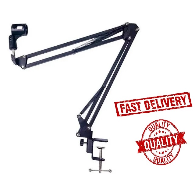 Braço Suporte Pedestal De Mesa Articulado Para Microfones