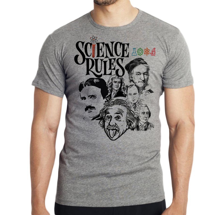 Camiseta Camisa Nikola Tesla Thomas Albert Einstein Edison Física