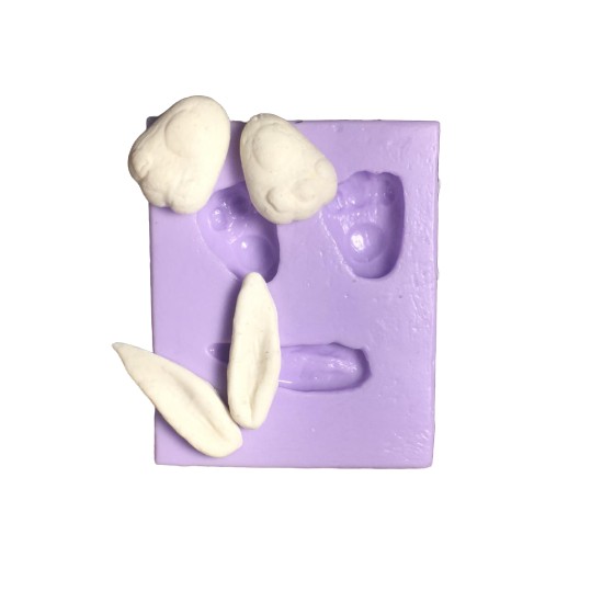 Molde De Silicone Orelha E Pata Coelho Para Decorar F483 em Oferta na Shopee