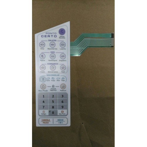 Membrana Teclado   Forno Microondas Eletrolux Mep 41 MEP41