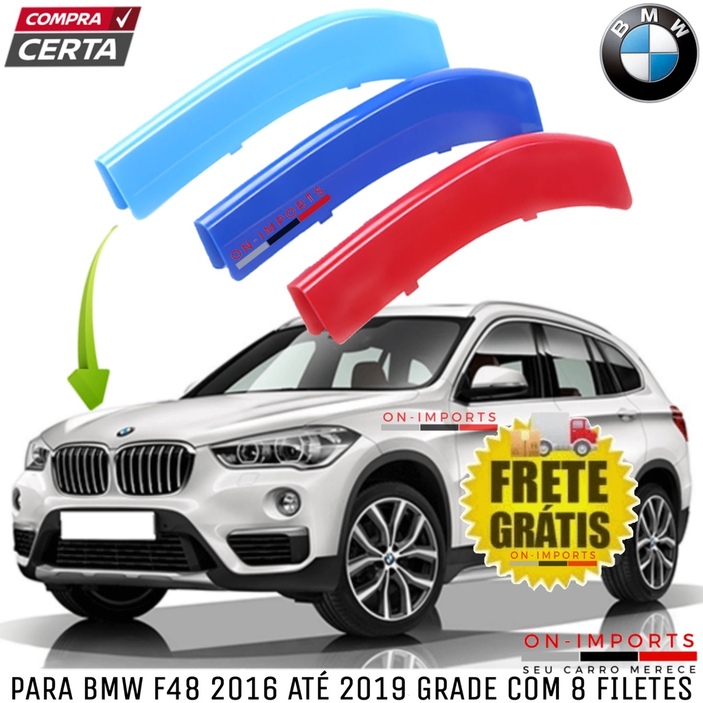 CAPA DA GRADE MOTORSPORT BMW X1 F48 2016/2019 APLIQUE ALETA FILETE