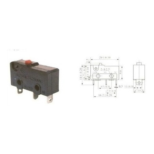  50 Peças - Chave Micro Switch Kw11-3z-1  3a  3t