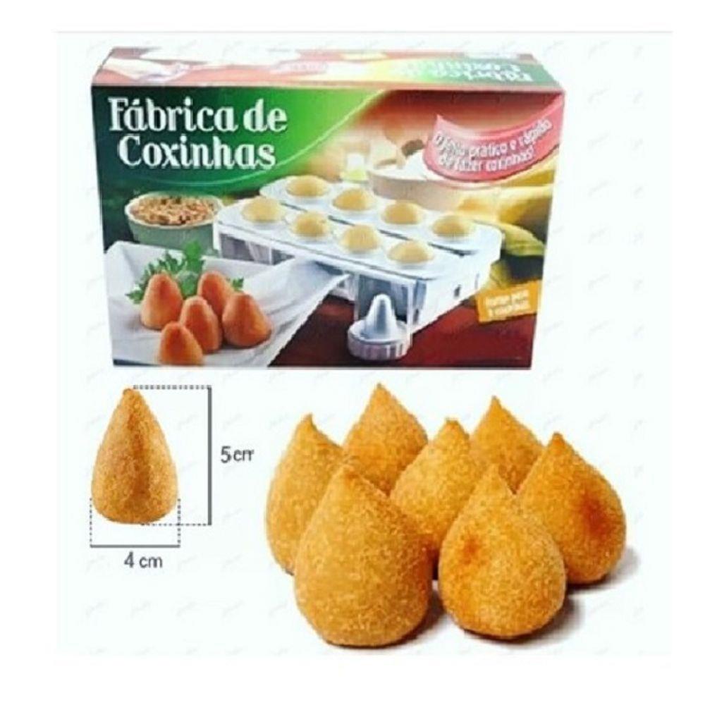 Lig Brin Formas Fábrica Coxinhas Salgado Modelador Faz 8 Coxinhas Prático