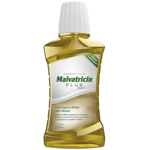 Malvatricin Plus Solução 250ml Enxaguante Bucal