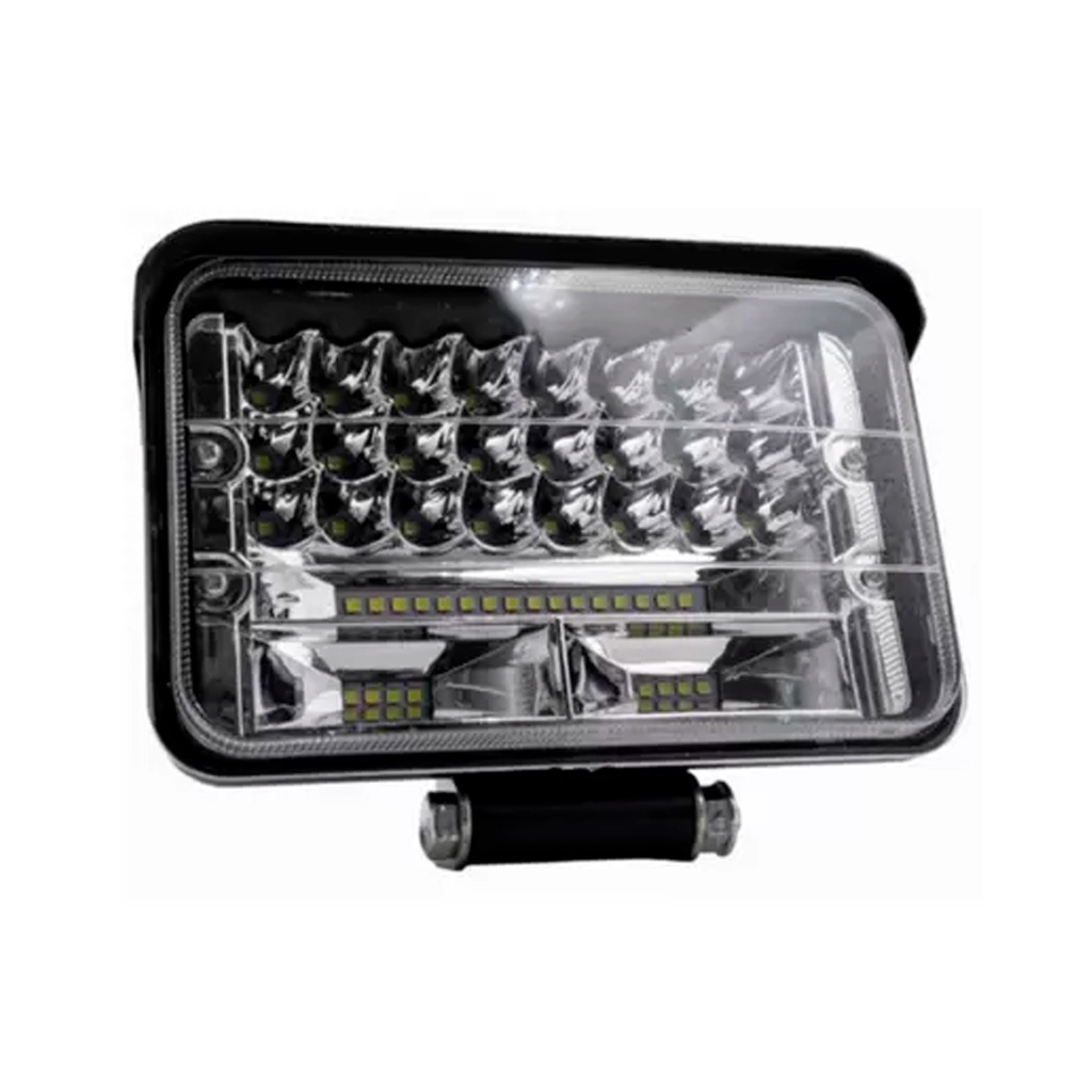 Farol auxiliar retangular 5 de led 144w spot + flood - JP2