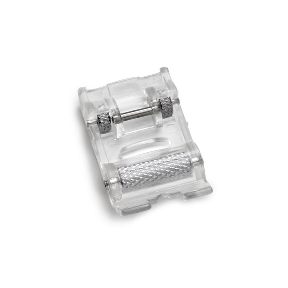 Calcador Sapata Sapatilha Deslizante com Rodízio para Costurar Plástico Vinil Sintético