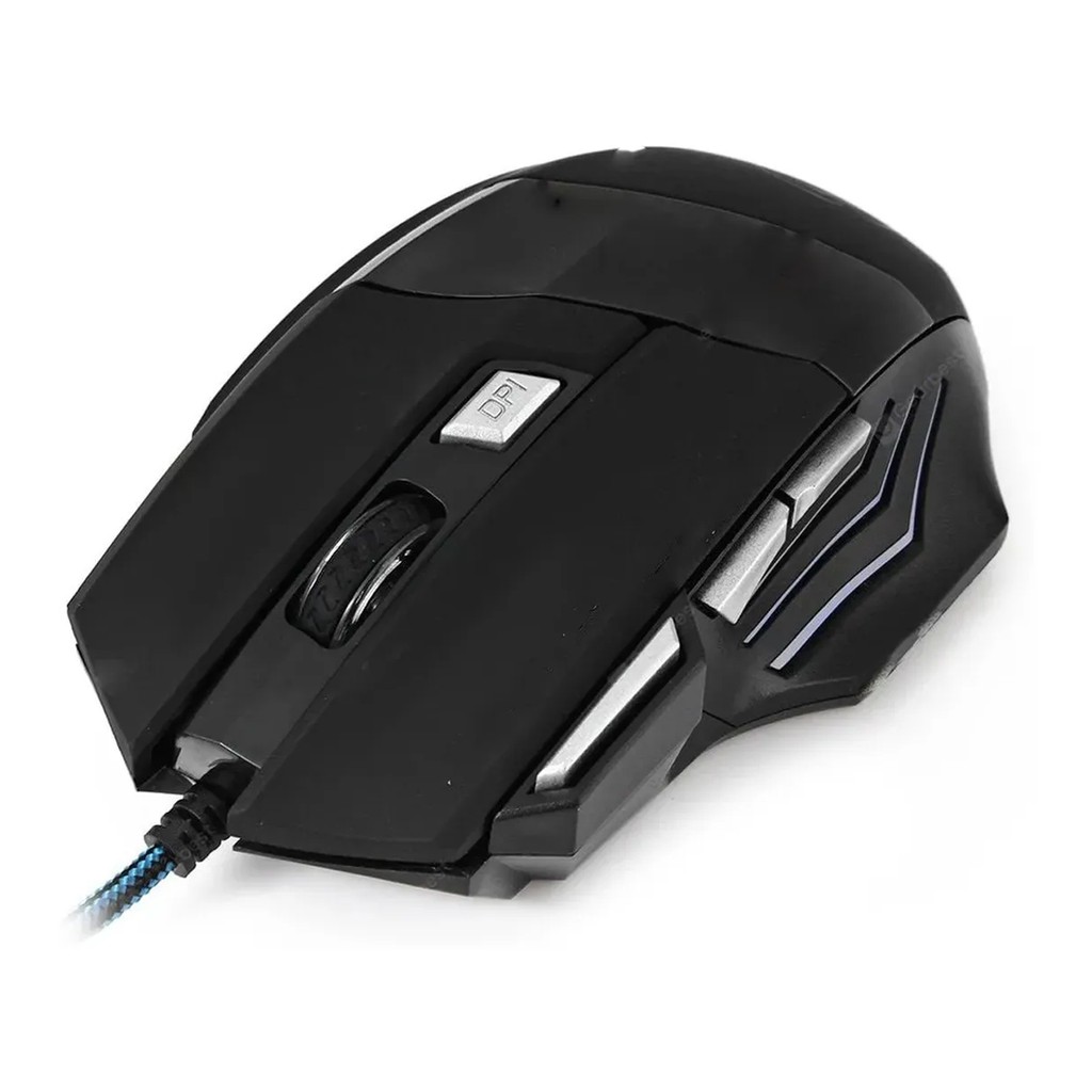 Mouse Gamer Usb 3.0 Óptico Pc 1600 Dpi Led 7 Botões Rgb