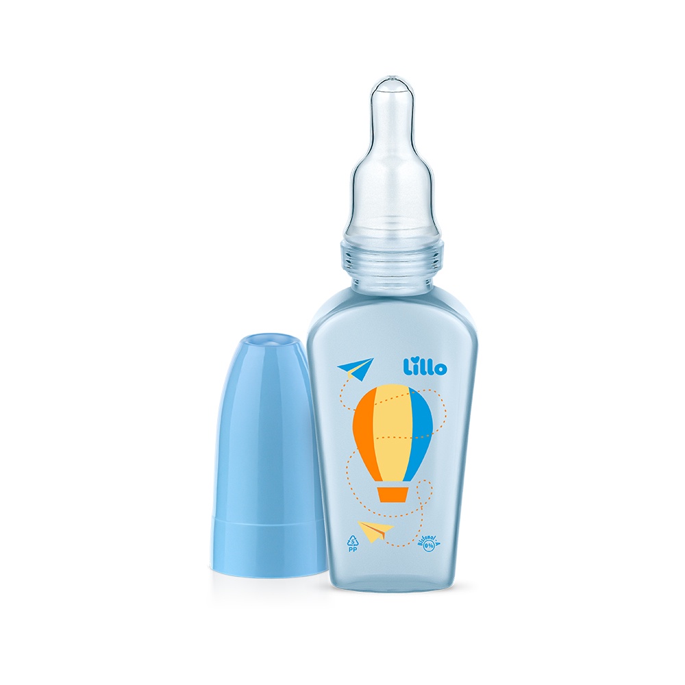 Mamadeira Chuquinha Primeiros Passos 50ml Azul - Lillo em Oferta na Shopee