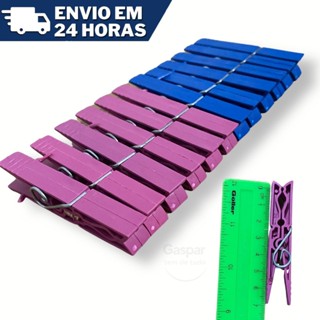 Prendedores Pregadores Roupa Plastico Embalagem c/ 12 Peças em Oferta na Shopee