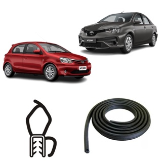 BORRACHA DO PORTA MALAS PRETA COM ABA TOYOTA ETIOS em Oferta na Shopee