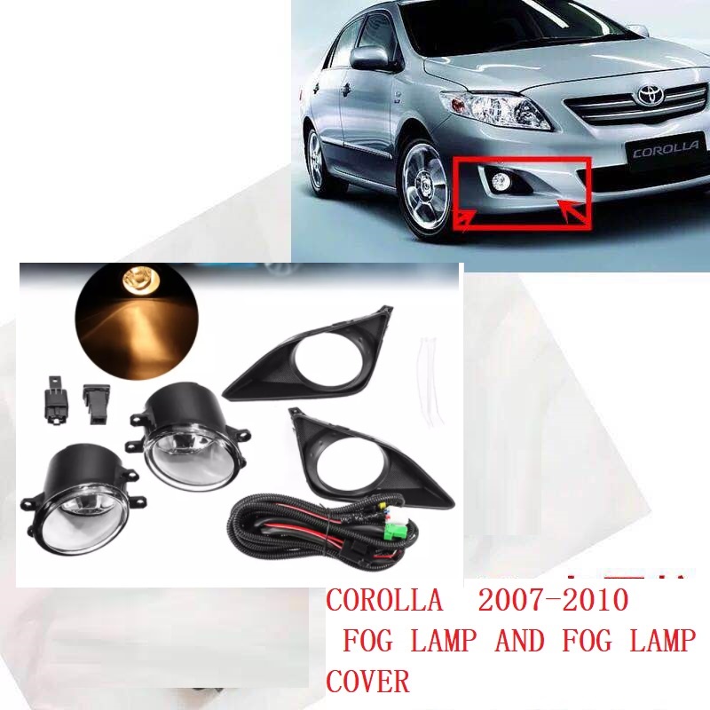 Tampa Preta Do Farol De Neblina Para Toyota Corolla ALTIS 2008 2009 2010 .