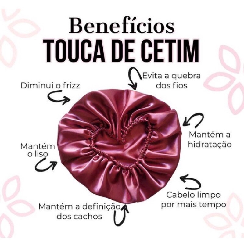 Touca De Cetim Anti Frizz Toca Para Dormir Cabelo Alinhado cores variadas