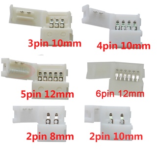 10 Pcs 2pin 3pin 4pin 5pin 6pin Levou Clipe Conector Para 5050 3528 3014 WS2812b LED Única Cor/RGB RGBWW Luz De Tira