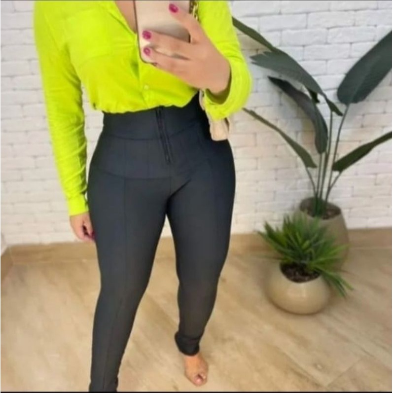 calça lipo super Power  modeladora com zíper /saia lipo power