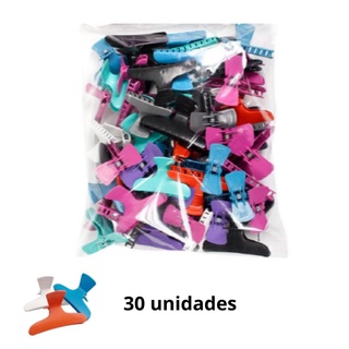 Prendedor Modelo Piranha Grande Para Cabelos Kit 30 Unid