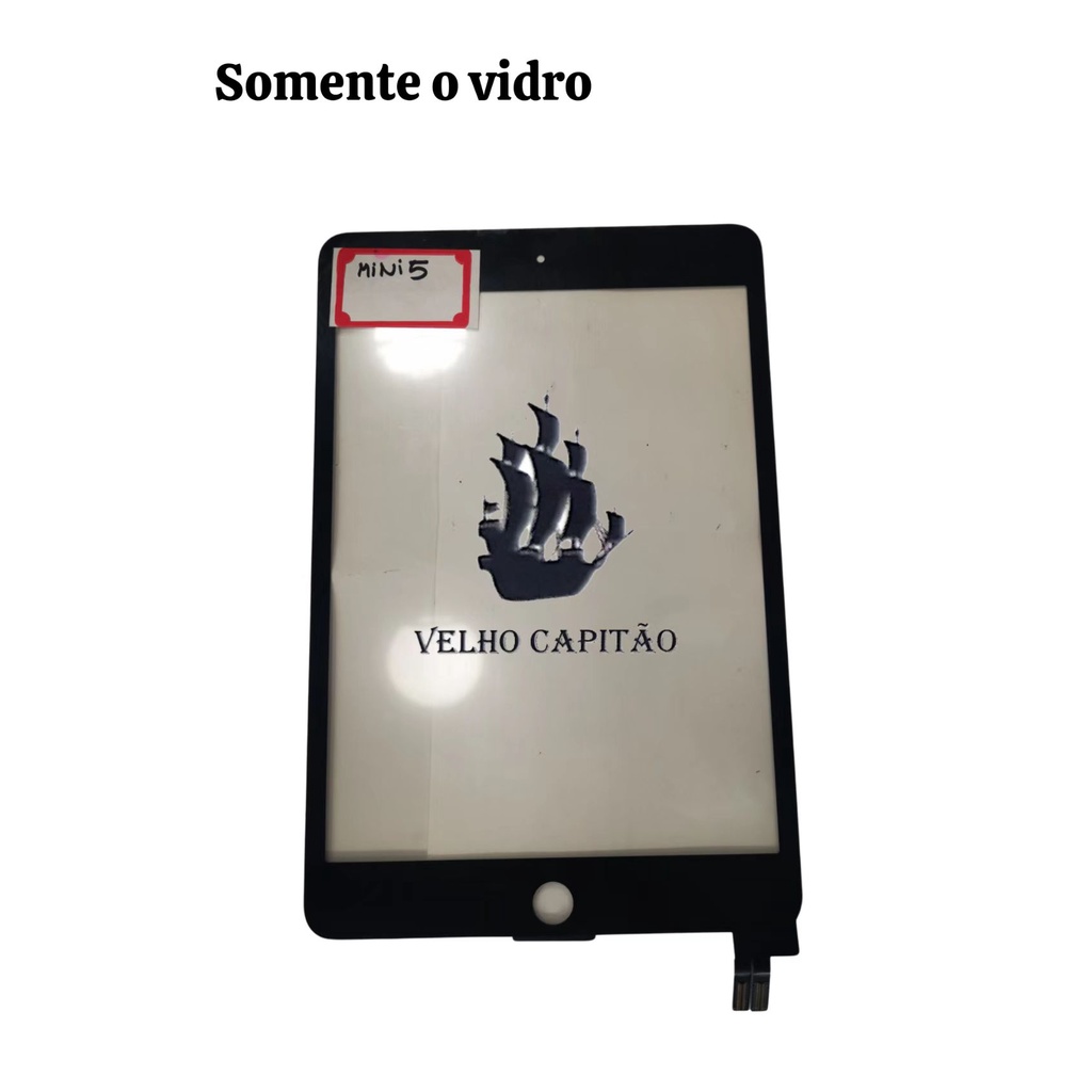 Vidro Frontal Da Tela IPAD MINI 5 Com Touch Para Recupera Tela Com Vidro Quebrad
