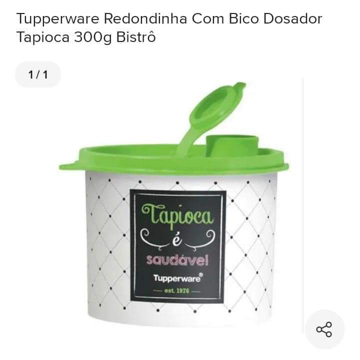 Tupperware Redondinha Tapioca  linha Bistrô da Tupperware.
