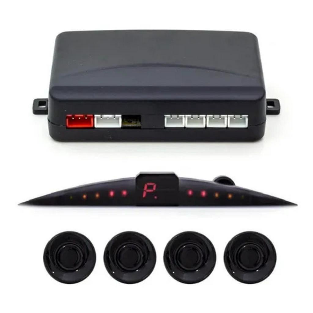 Sensor De Ré Estacionamento Pósitron 4 Pontos Preto - Spare Parts and Accessories for Vehicles