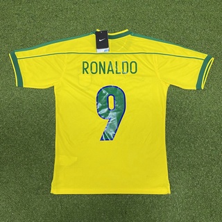 Camiseta Personalizada Brasil Retrô 1998 Nome E Número #6
