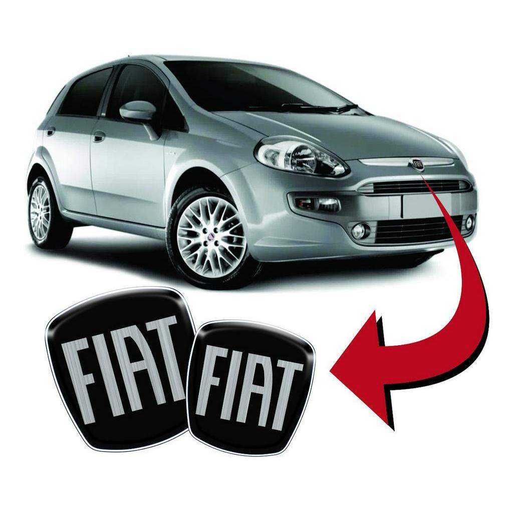 Adesivos Emblema Fiat Black Piano Punto 2008/2014 em Oferta na Shopee