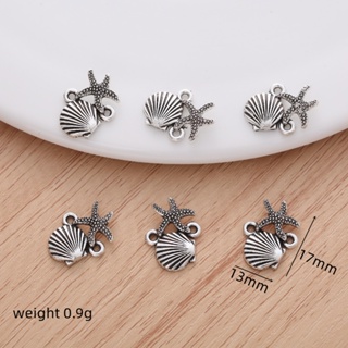 20 Pcs Moda Liga Do Estrela Mar Conchas Charme Dangles Pulseira Das Mulheres Fazer Jóias DIY Colar De Pingente Brincos em Oferta na Shopee