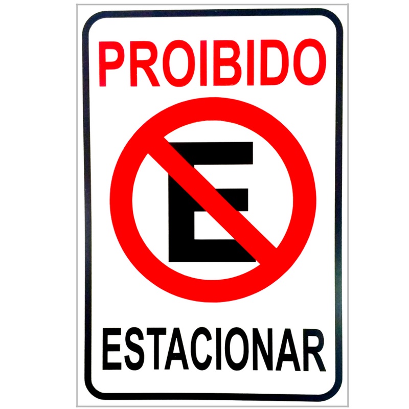 Placa Proibido Estacionar Carga e Descarga de Mercadoria Shopee Brasil
