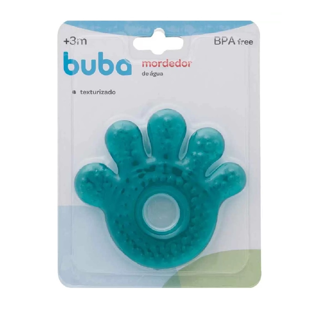 Mordedor De Água Mãozinha Azul Baby 7231 - Buba em Oferta na Shopee