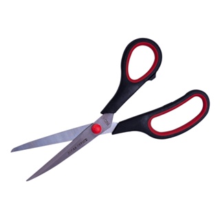 Tesoura 8" Aço Inox Afiada 20,3 cm Kit 1 ou 2 Unidades Cabo Preto em Oferta na Shopee