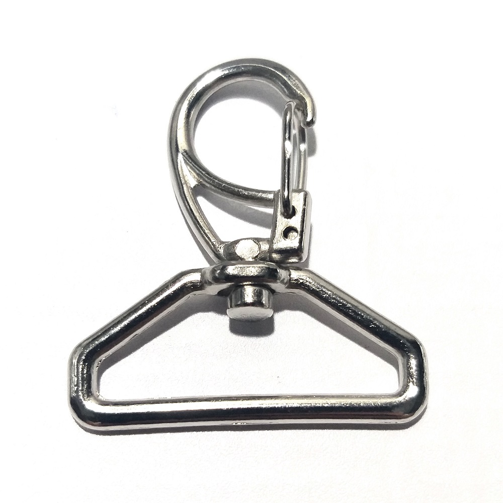 Mosquetão 30mm Zamak Niquelado  - 6 und