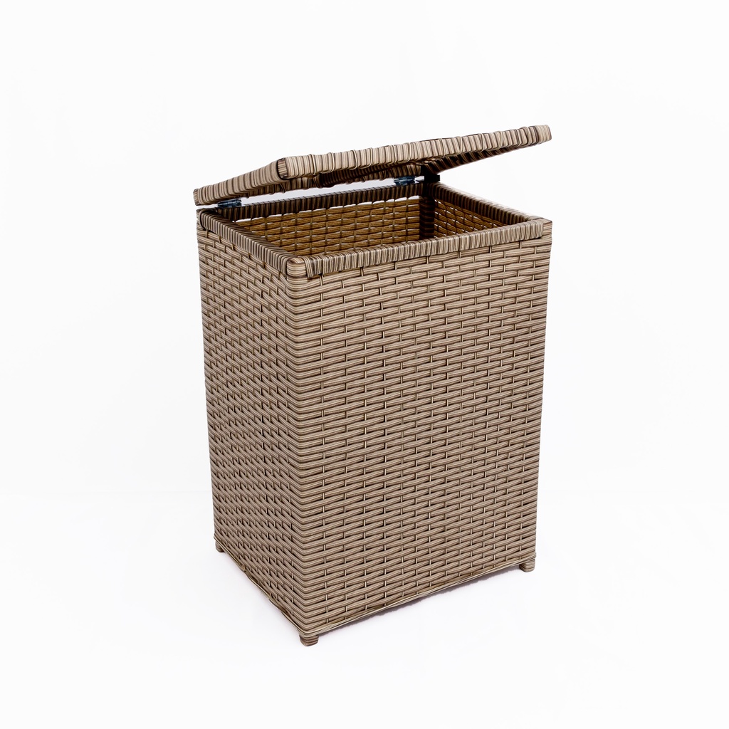 Roupeiro Cesto De Roupa Fibra Sintética 42x33x60 80 litros Cesto Organizador