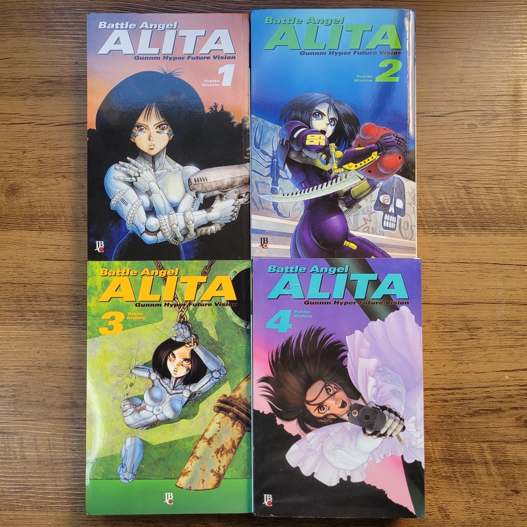 Manga Battle Angel Alita Completo 1 a 4 - JBC | Shopee Brasil