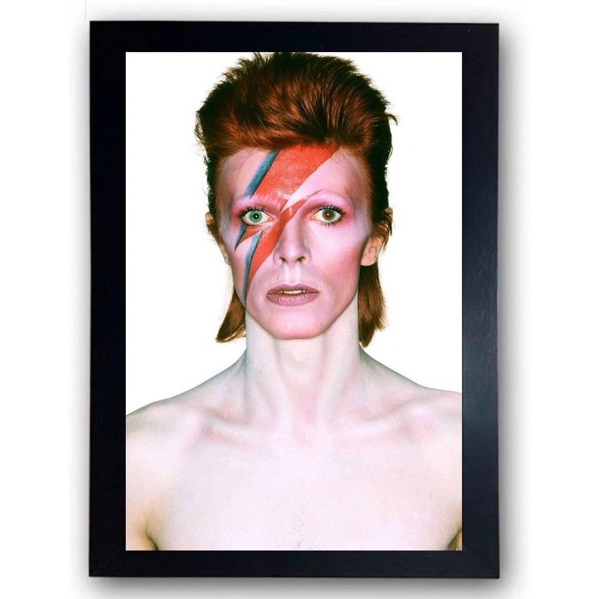 Quadro David Bowie Decoração moldura 44cm
