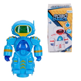 Brinquedo Robo Azul Com Sensor De Luz E Som Etitoys Bq209