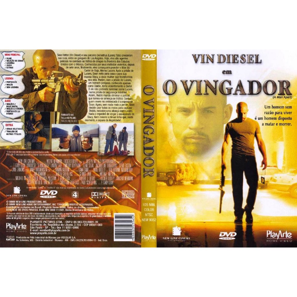 Dvd O Vingador Vin Diesel Acao Original Dublado Shopee Brasil