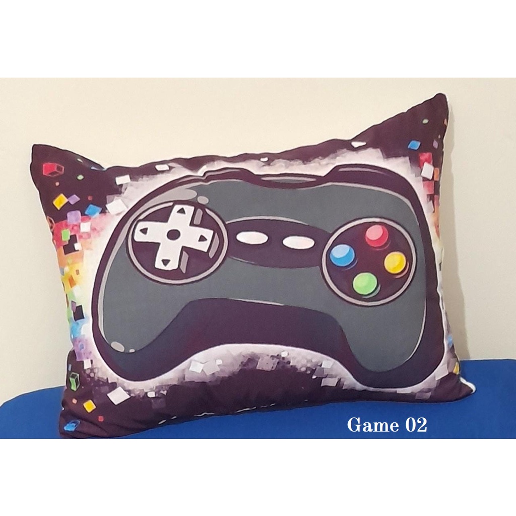 Fronha Temática GAME infantil Micropercal 50 x 70 Promoção com zíper em Oferta na Shopee