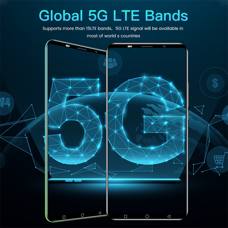 Smartphone Note80 Além Disso Smart Phone 5.8 Polegada 6 Gb De RAM + 128 ROM Dual Sim Celular Rosto Desbloquear Celulares