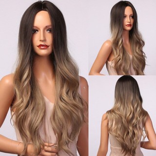 Peruca Orgânica Ondulada Sem Franja Fibra Premium Lindíssima 65cm em Oferta na Shopee
