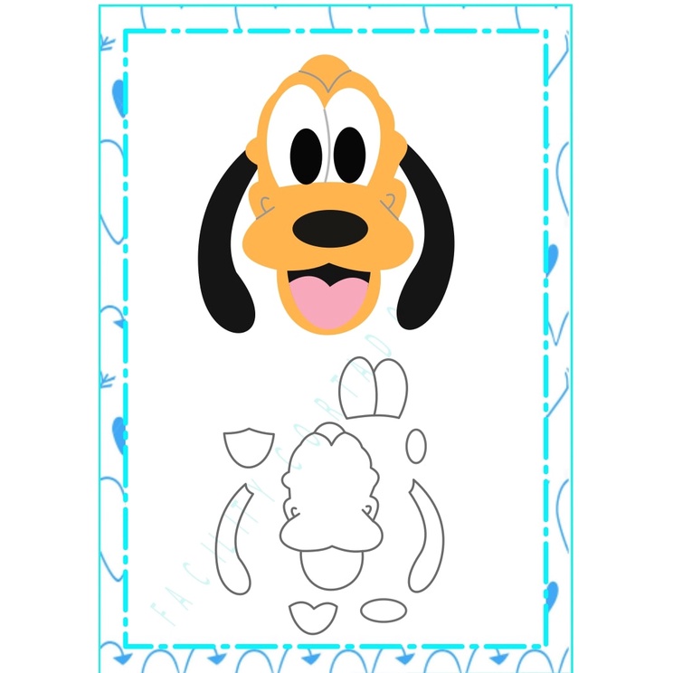 cortador pluto ( turma do mickey )