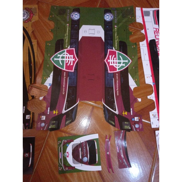 Adesivo FLUMINENSE Para Ônibus de Brinquedo Roma Jensen DD 1/43