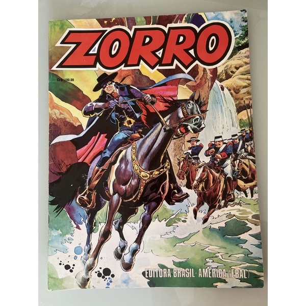 Gibi gigante A Grande Aventura De Zorro Ano:1980 Ebal Formato Gigante hq quadrinho ilustrado