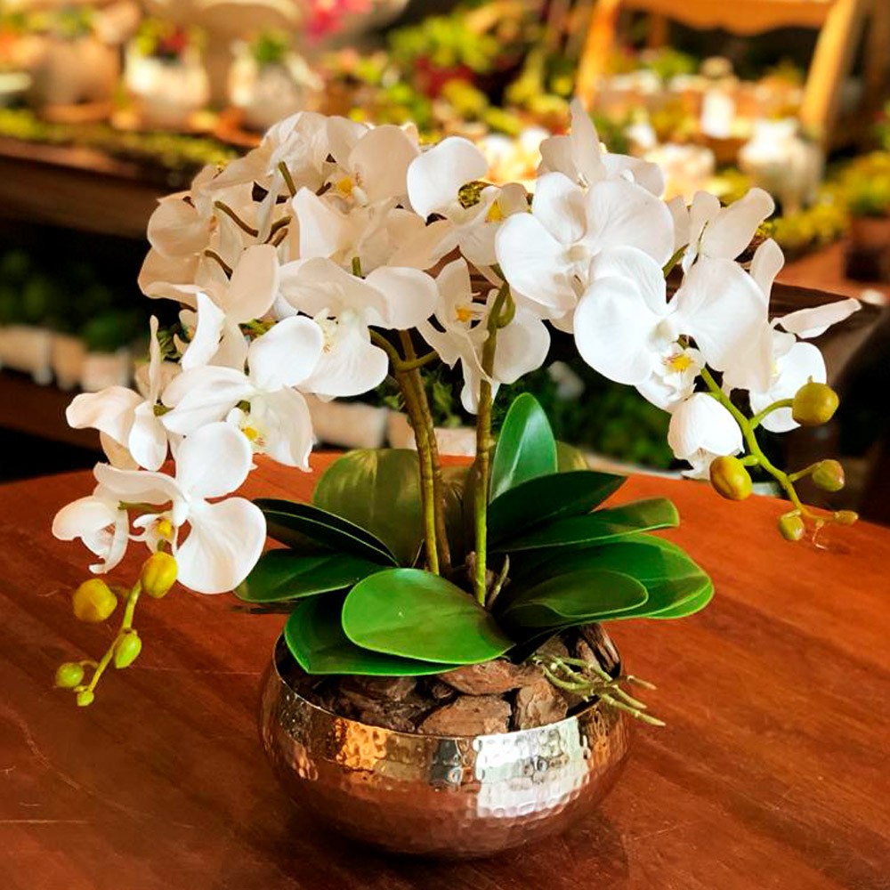 Folha de orquídea artificial