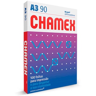 Papel sulfite A3 90g 297x420 com 500 fls Super Chamex